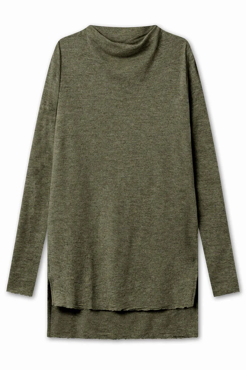 Blusbar High Neck Tunic Capers