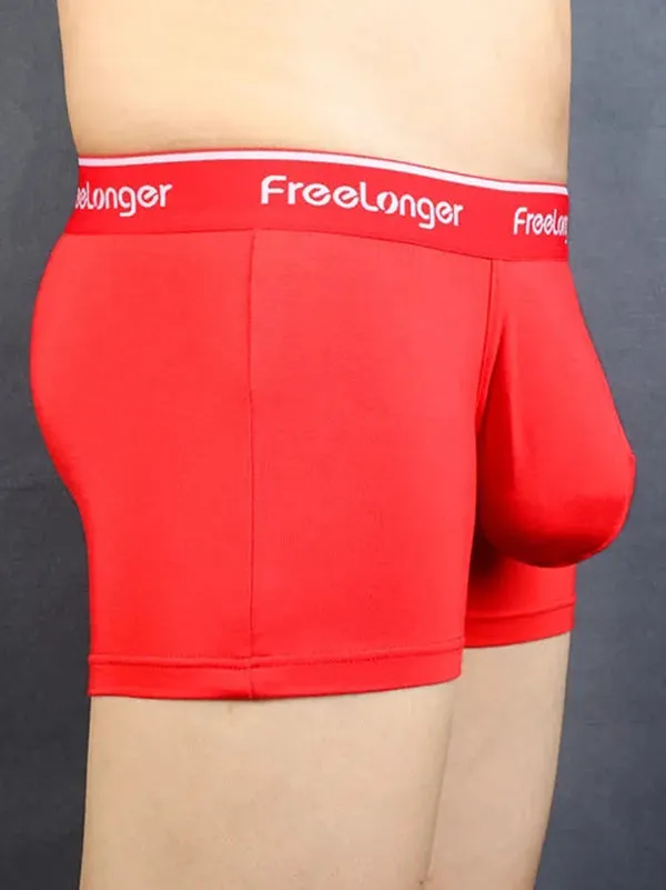 FreeLonger Men's Comfy Separate Big Pouch Boxer Briefs