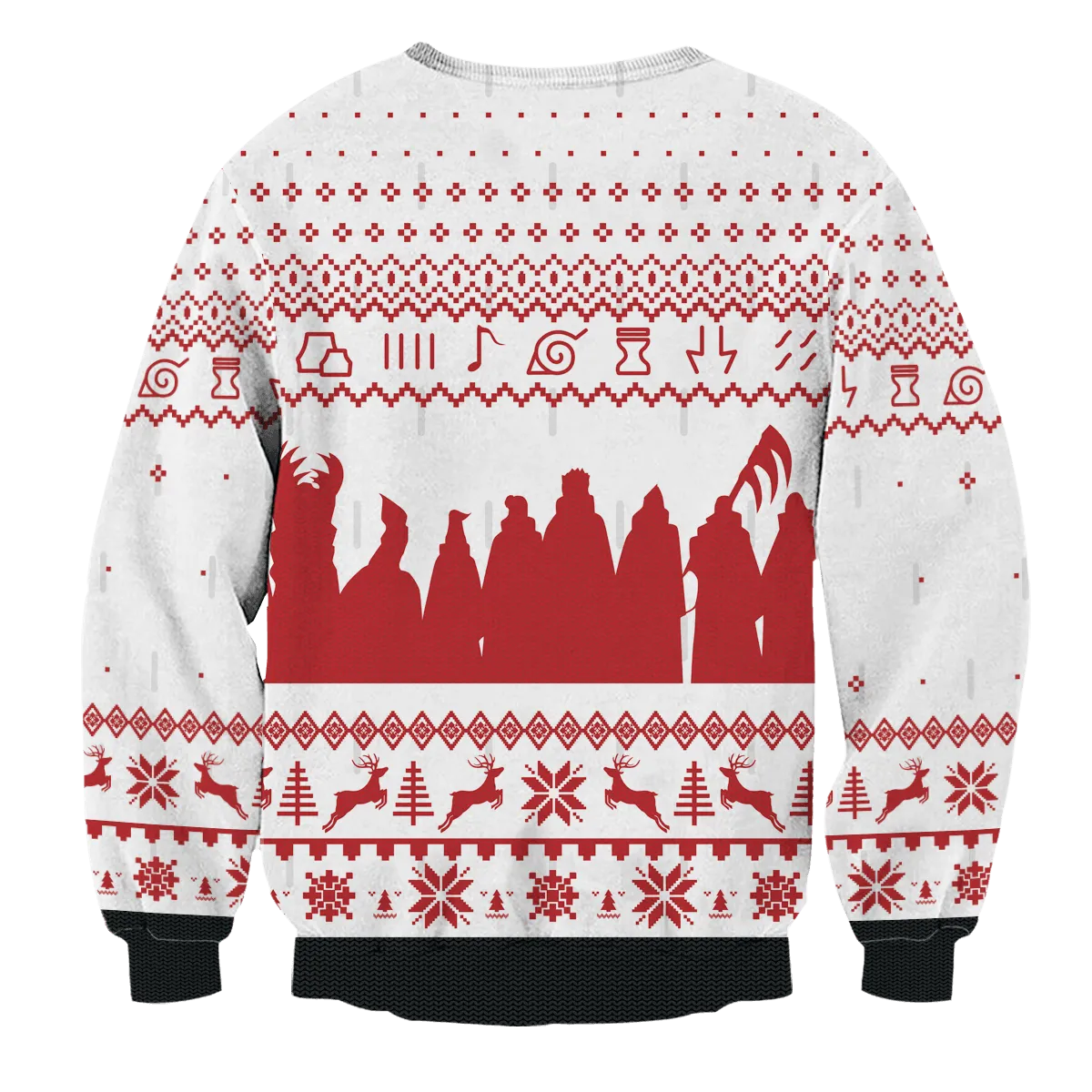 Giftngon - Akatsuki White Christmas Unisex Wool Sweater For Kids