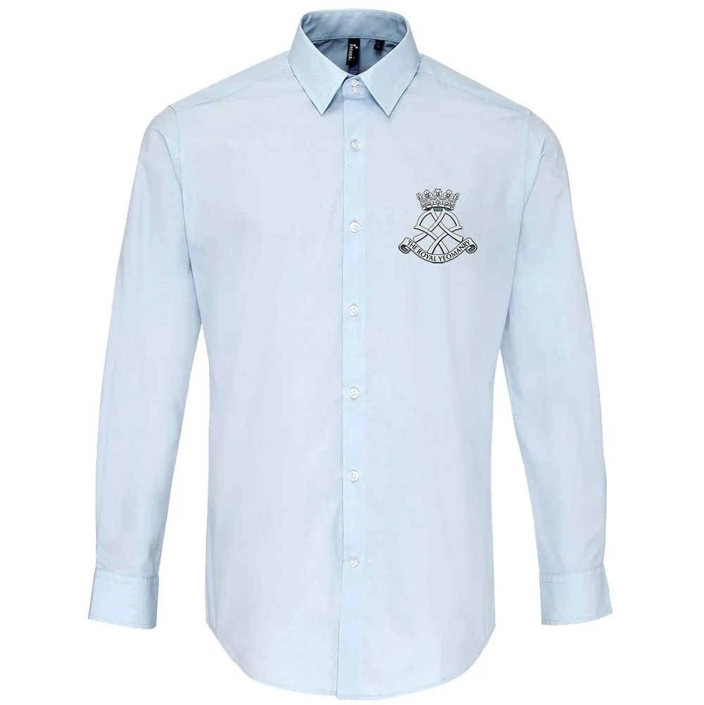 Royal Yeomanry Embroidered Long Sleeve Oxford Shirt