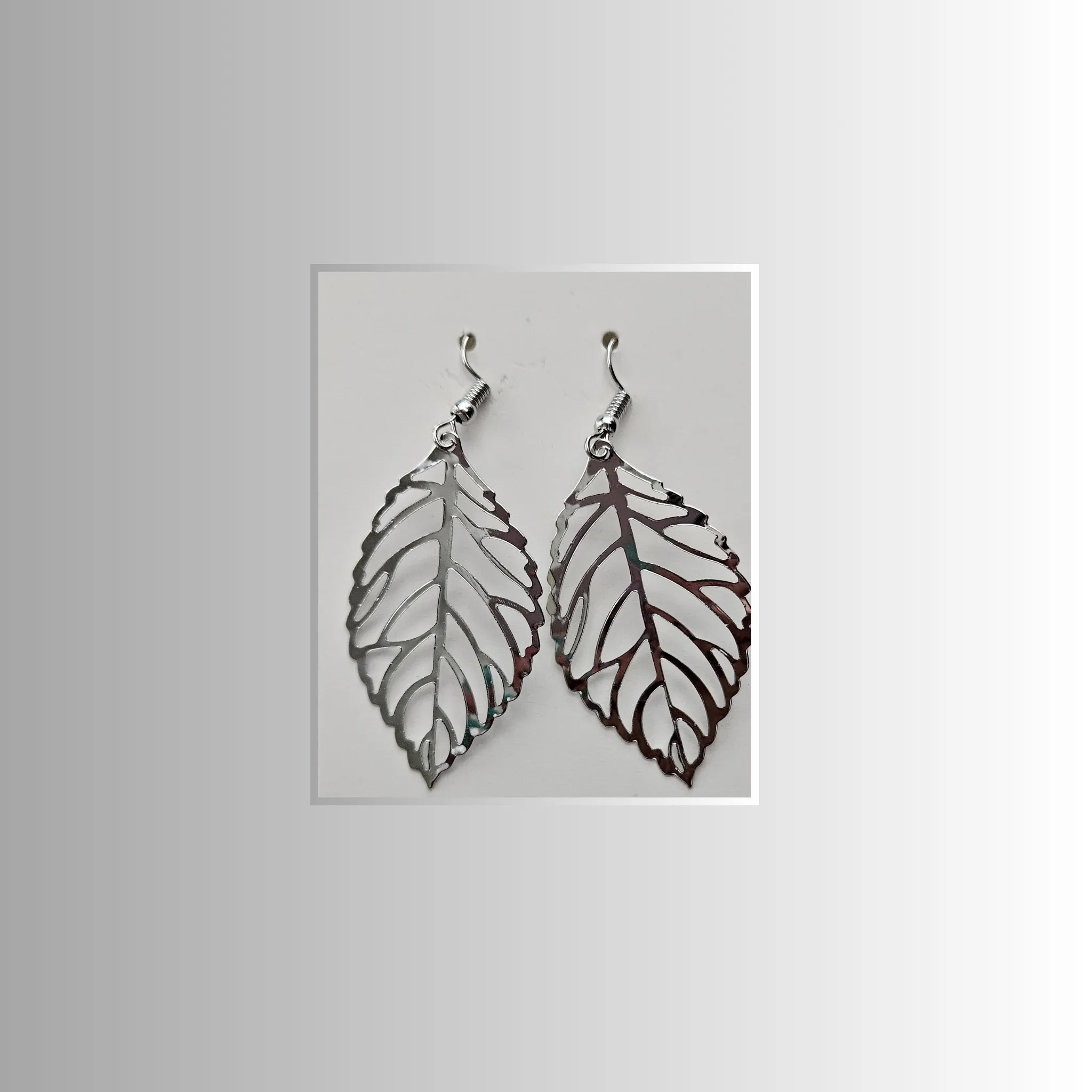 Silver Leaf Earrings