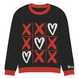 XOXO Tic-Tac-Toe Personalized Knit Sweater